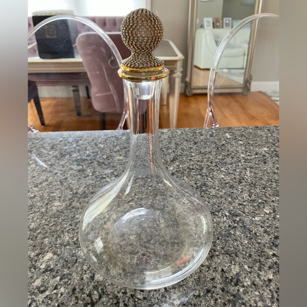 Godinger Whiskey Decanter for Liquor Bourbon Wine - Pave Collection
